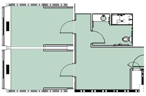 Holshouser, 4-2 Suite Floor Plan