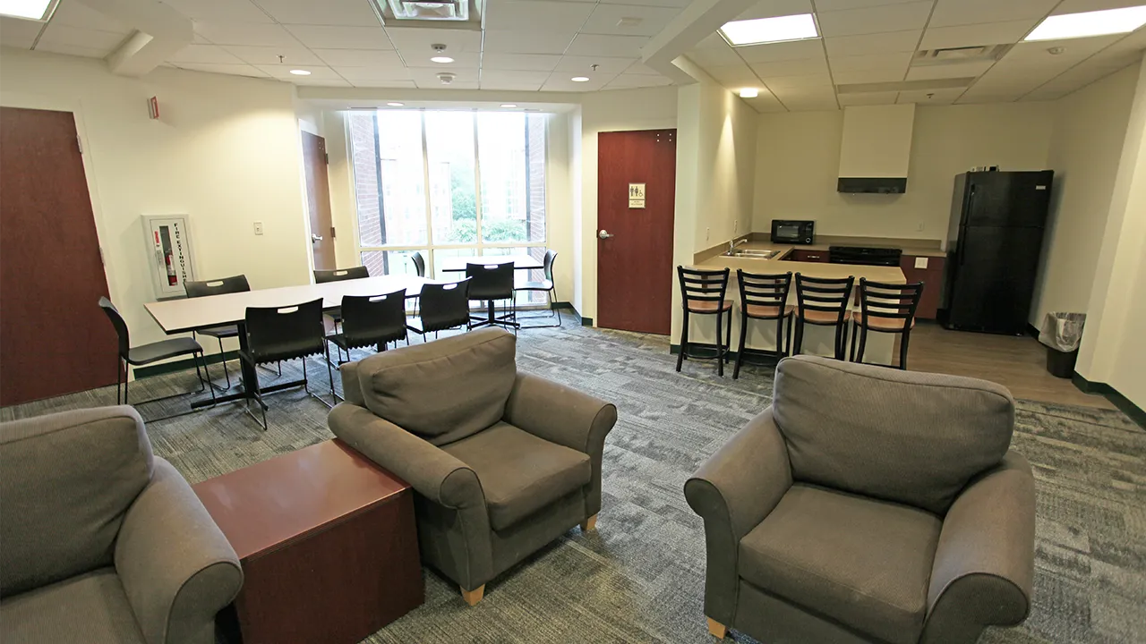 photo of the Belk community lounge