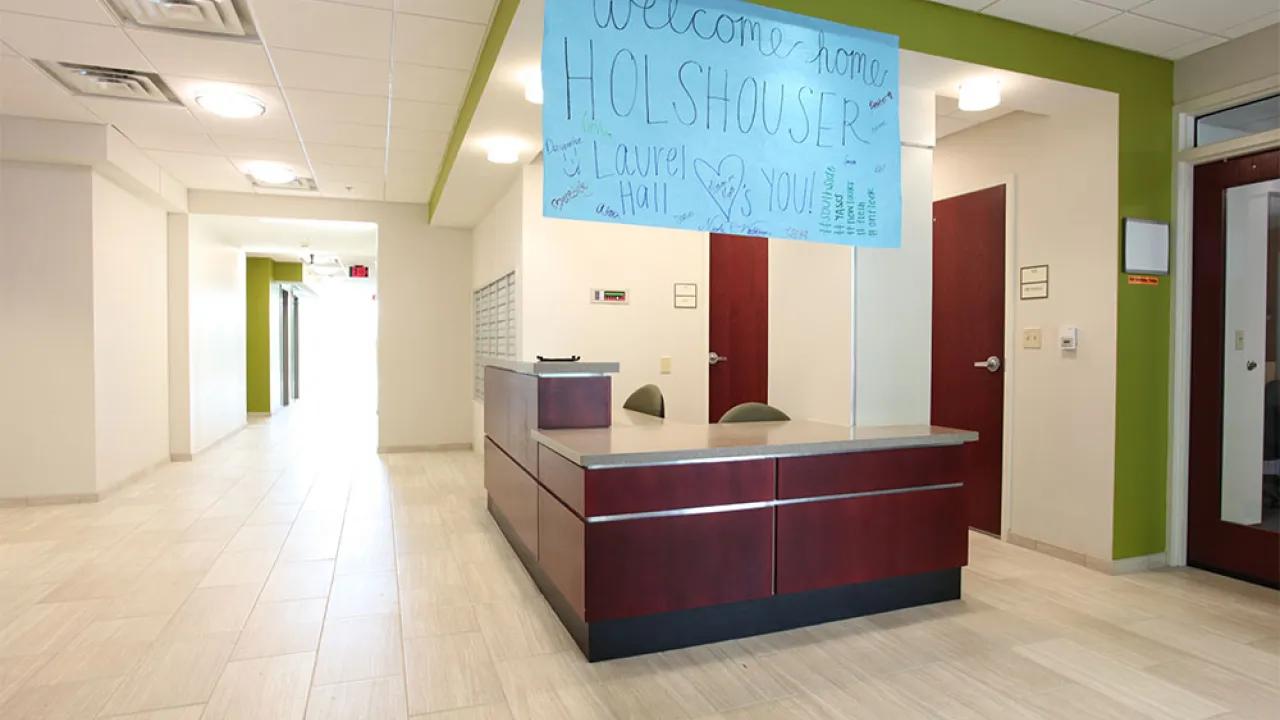 Holshouser, Entrance