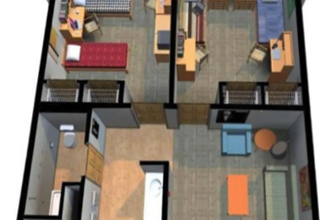 Hunt, 4-2 Suite Floor Plan