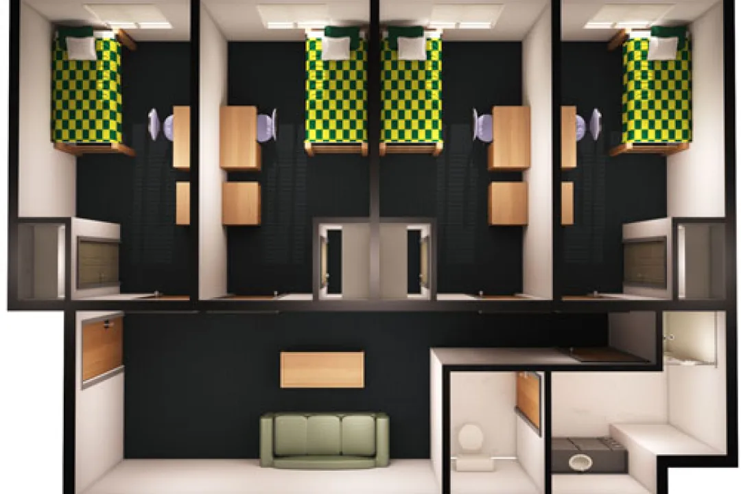 Lynch, 4_4 Suite Floor Plan