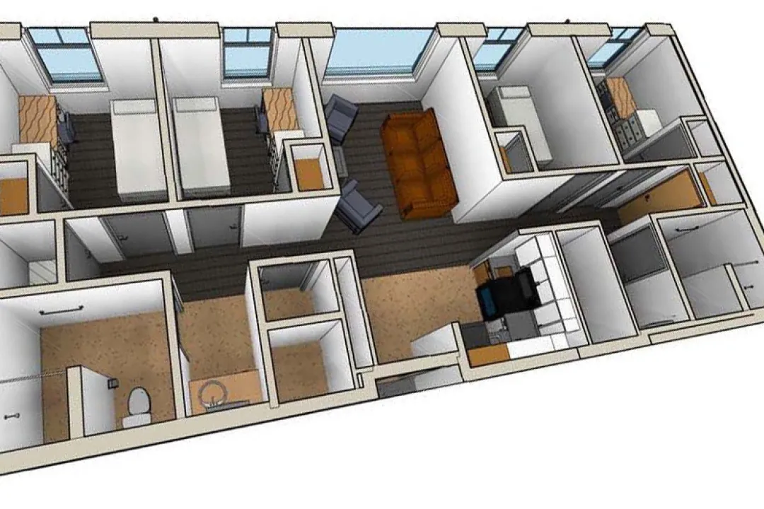 Martin, 4-4 Apartment Floor Plan