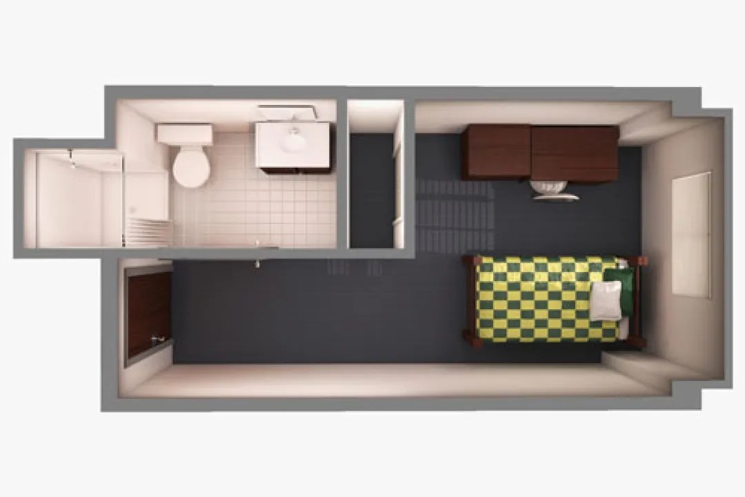 Miltimore, 1_1 Suite Floor Plan
