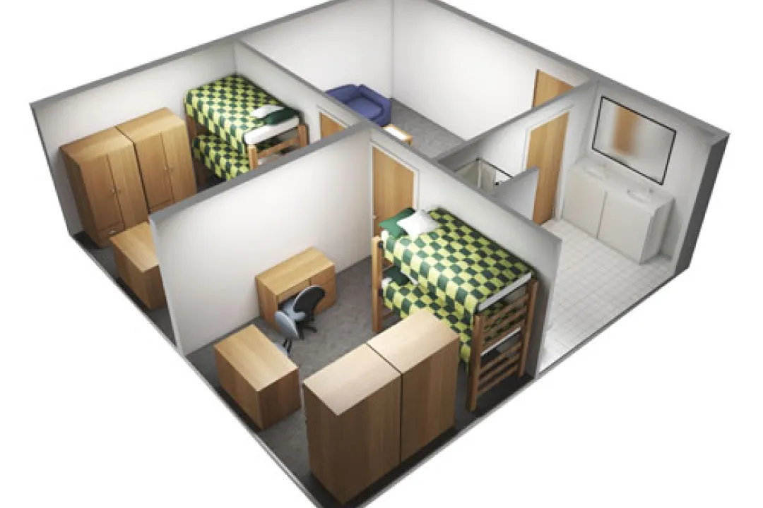 Oak, 4_2 Suite Floor Plan