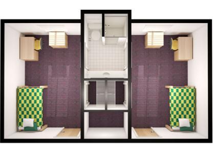 Greek, 1-1 Room Floor Plan