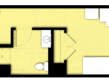 Levine, 1-1 Suite Floor Plan