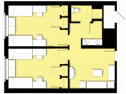 Levine, 4-2 Suite Floor Plan