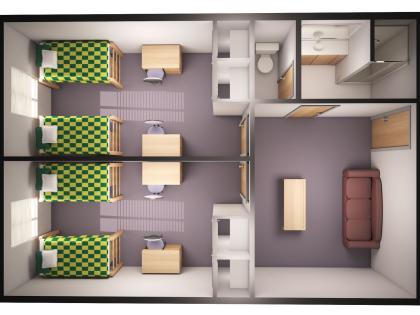 Lynch, 4-2 Suite Floor Plan