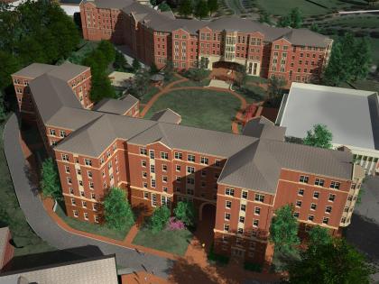 Rendering of Moore Hall