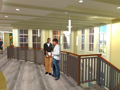 Rendering of Moore Hall