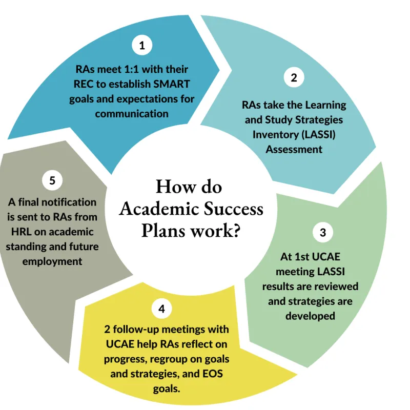 How do Academic Success Plans work graphic